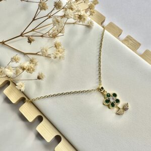 Flor de cristal verde