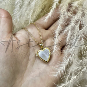 Relicario-Corazón (Rodio)