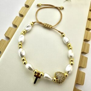 PERLAS ALARGADAS (Hilo sencillo)
